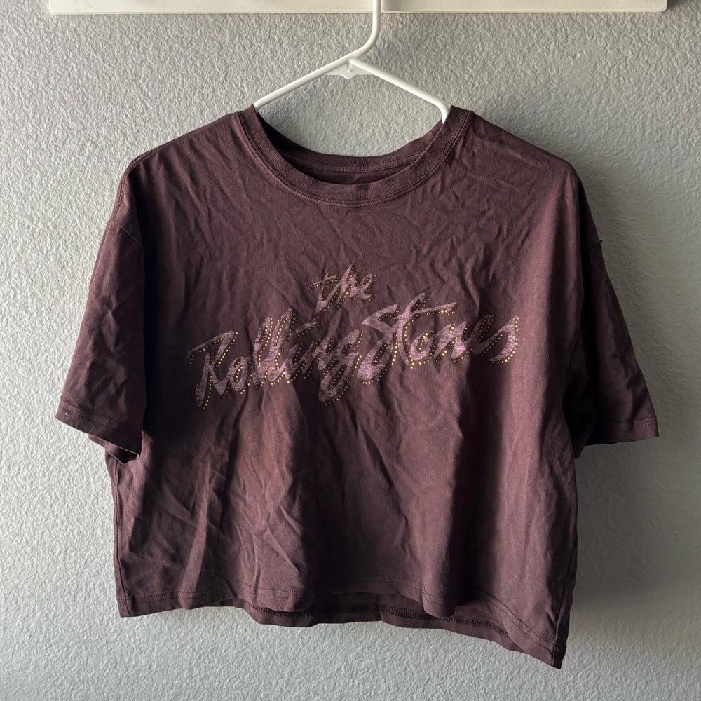 The Rolling Stones Women's Dark Purple Tee